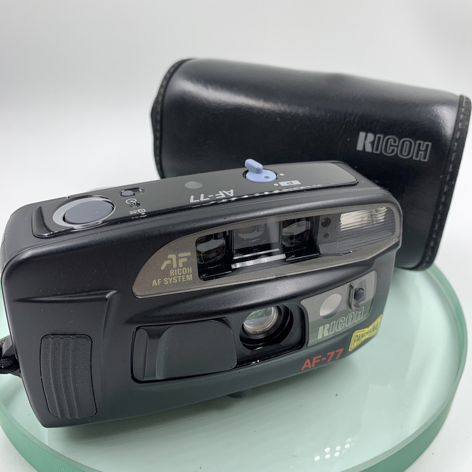 Ricoh AF-77 35mm Compact Retro Film Camera w/Flash Auto Focus TESTED#VGC#9210