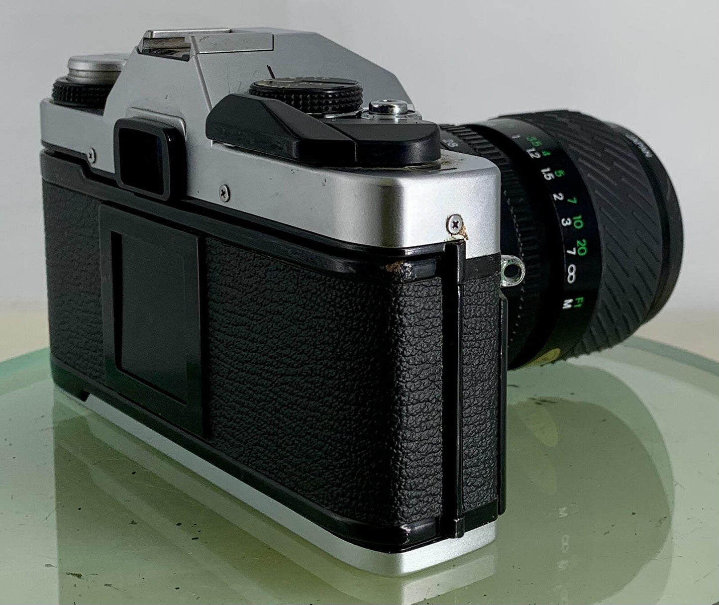 Olympus Om20 35mm slr film camera + Miranda 28-70mm 1:3.5-4.8 Lens TESTED #3463