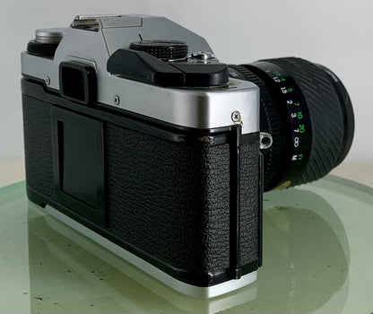 Olympus Om20 35mm slr film camera + Miranda 28-70mm 1:3.5-4.8 Lens TESTED #3463
