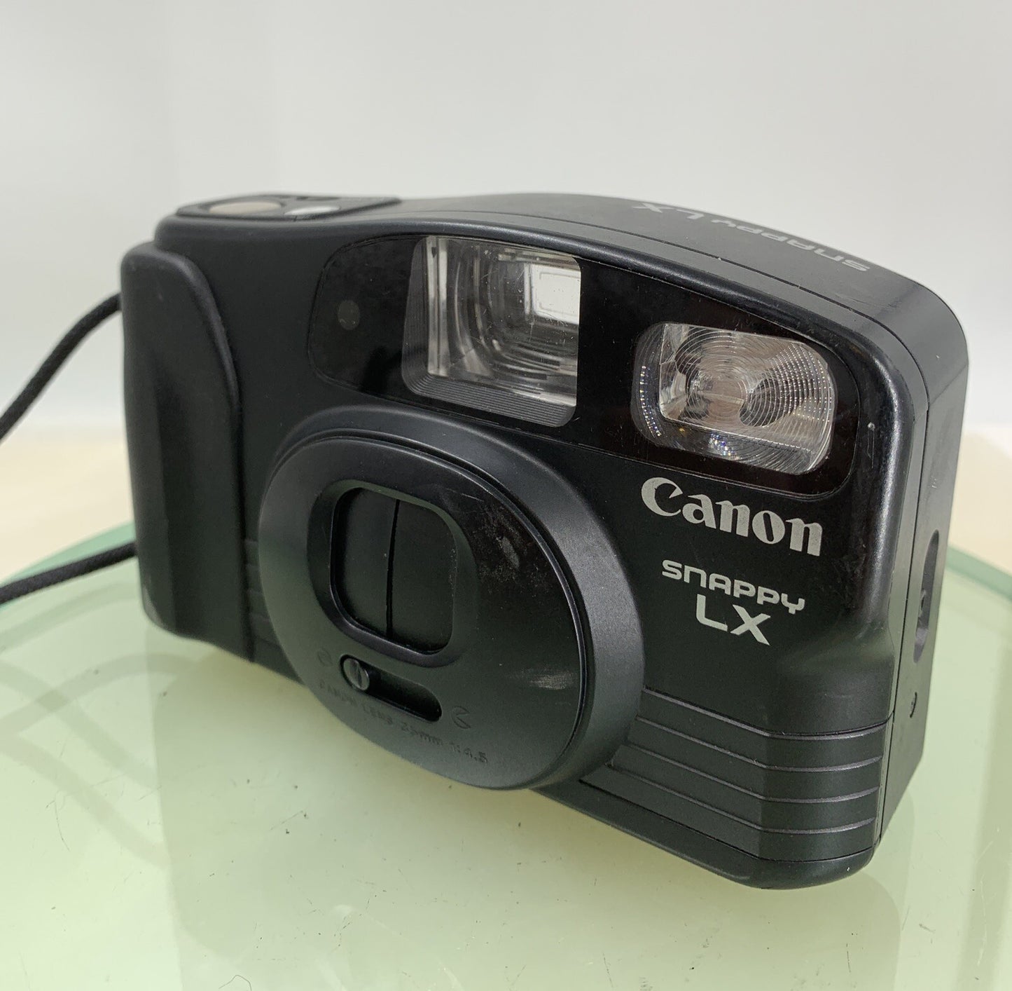 Canon Snappy LX 35mm Film Point and Shoot Camera Black Tested - 8901