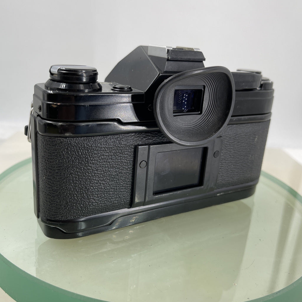 Canon AE-1  Black 35mm SLR Film Manual Camera + Canon 50mm Lens 1.8 TESTED #6123