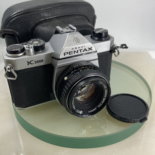 Pentax K1000 35mm SLR Film Camera+SMC Pentax-M 50mm F2 Lens TESTED METER WORK7620