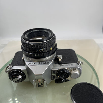 Pentax ME Super 35mm SLR Film camera + Pentax-M  50mm f2LENS  - TESTED  74710