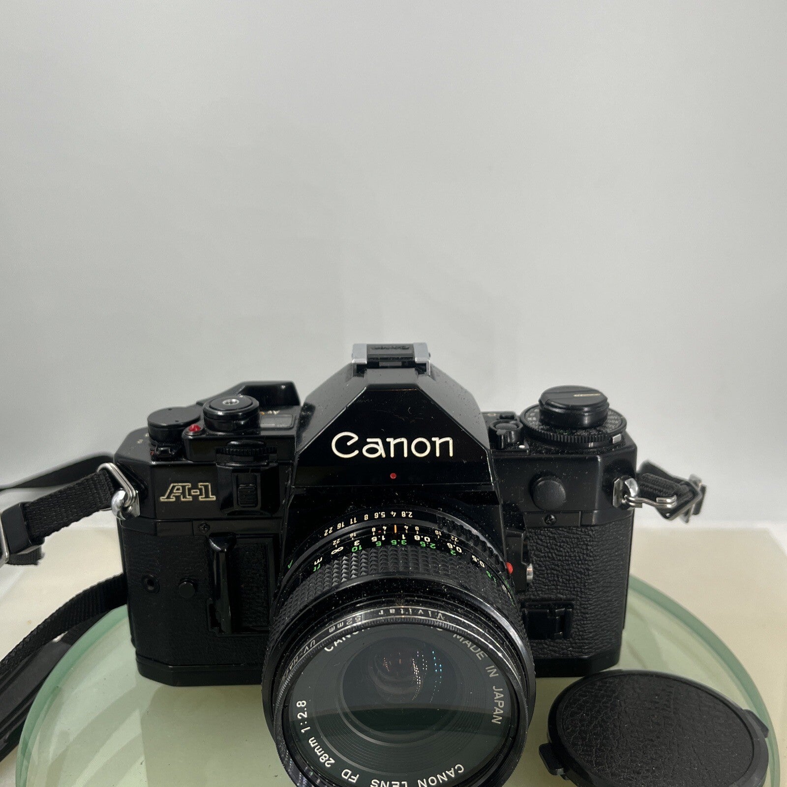 BEAUTIFUL Canon A-1 35mm SLR Camera Body+ FD 28mm f/2.8 Olympic FULLY WORKING3721