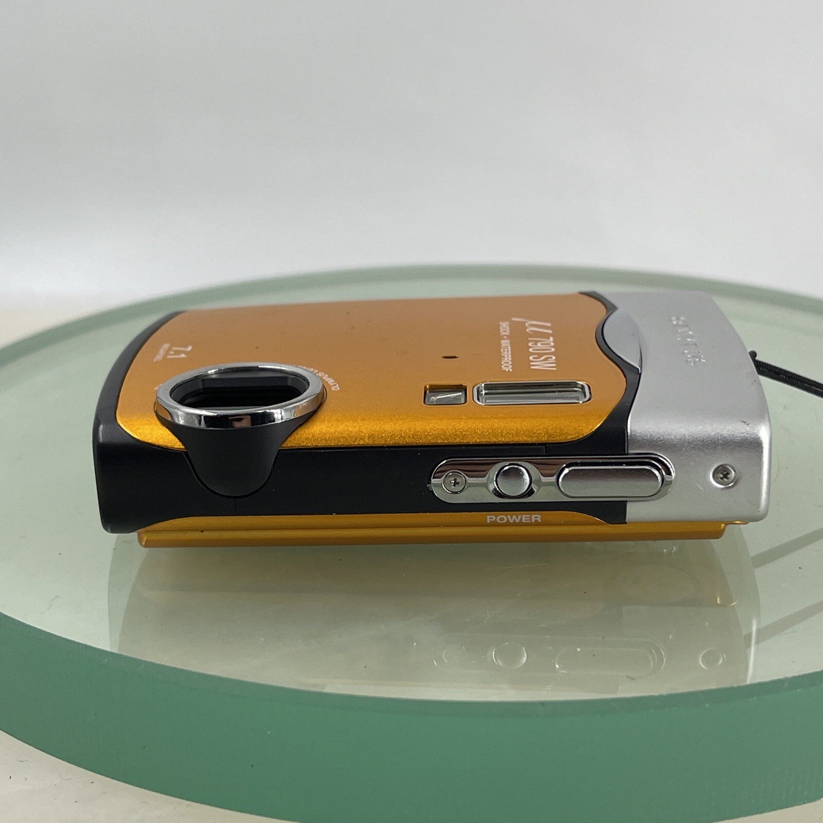 Olympus Stylus U790 SW 7.1MP Digital Camera Orange Waterproof Tested(LENS ISSUE)6