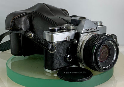 Olympus OM-1 MD 35mm SLR Film Camera &  Olympus ZUIKO  50mm f1.8 Lens- TESTED3010