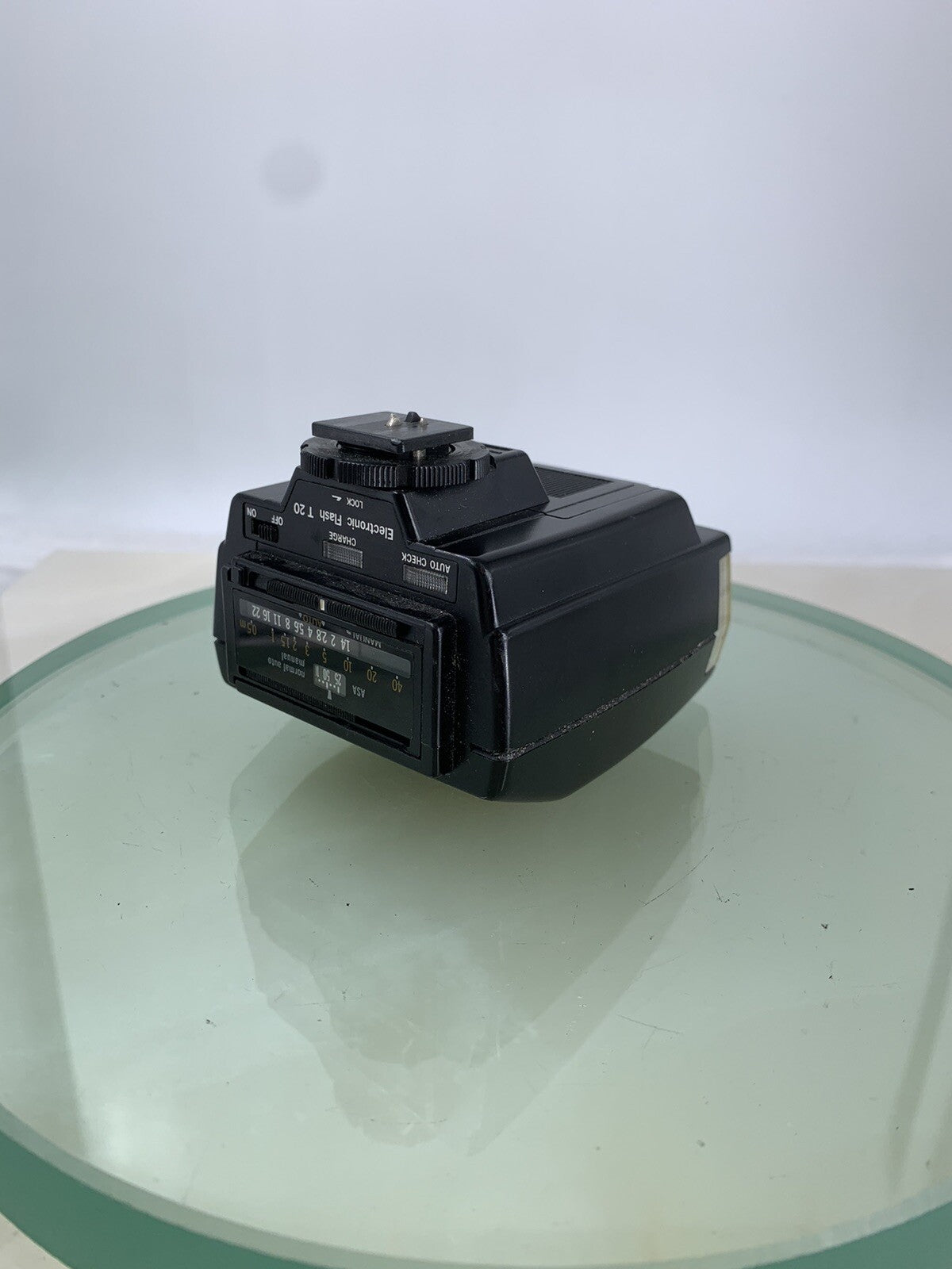 OLYMPUS T 20 ELECTRONIC FLASH UNIT BLACK FOR DSLR CAMERA TESTED #1232