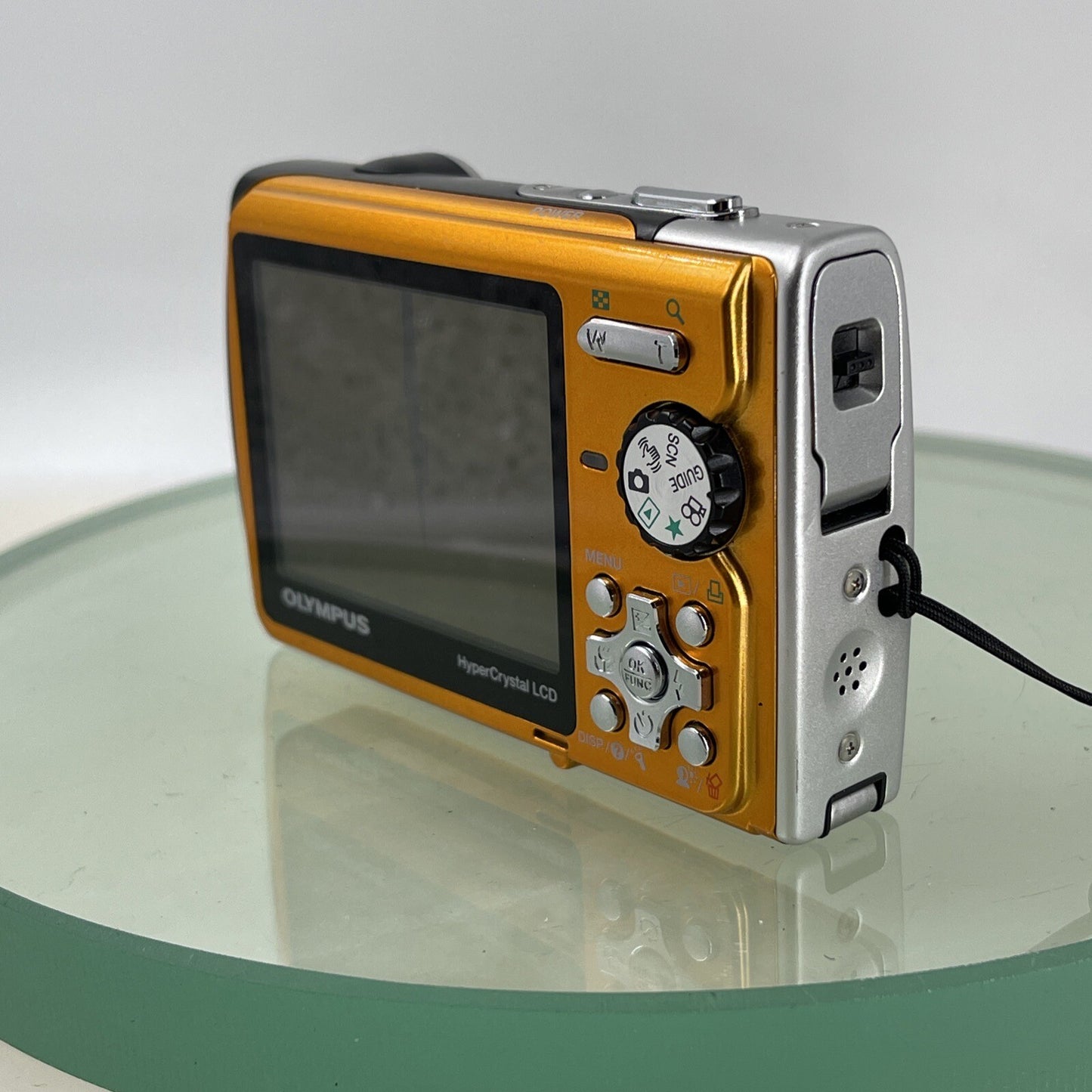 Olympus Stylus U790 SW 7.1MP Digital Camera Orange Waterproof Tested(LENS ISSUE)5