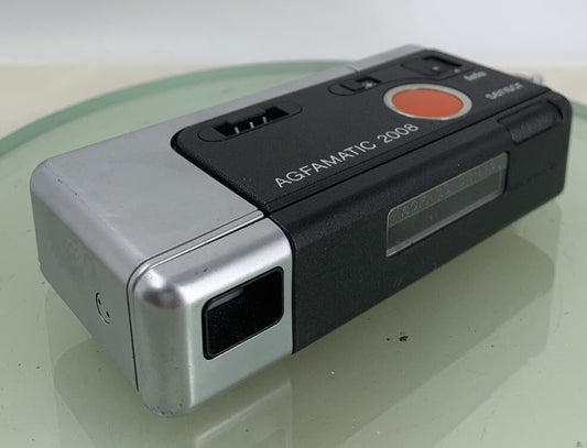 AGFAMATIC 2008 TELE POCKET CAMERA SILVER GOOD CONDITION - NO CASE - TESTED -1050