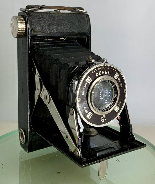 DEMARIA LAPIERRE ANASTIGMAT DEHEL FOLDING FILM CAMERA Manar F=90 1:3.5 LENS -3620