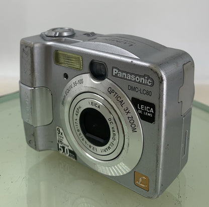 Panasonic LUMIX DMC-LC80 5.0MP COMPACT  DIGITAL CAMERA NO CARD TESTED - 3412