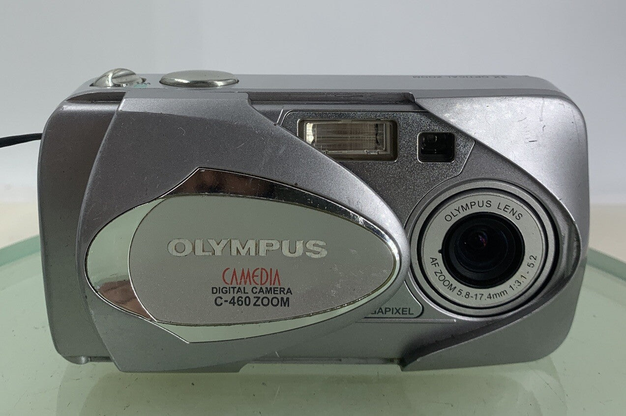 Olympus Digital Camera Camedia C-460 Zoom 4.0MP Silver WITH COVER Tested - 1011