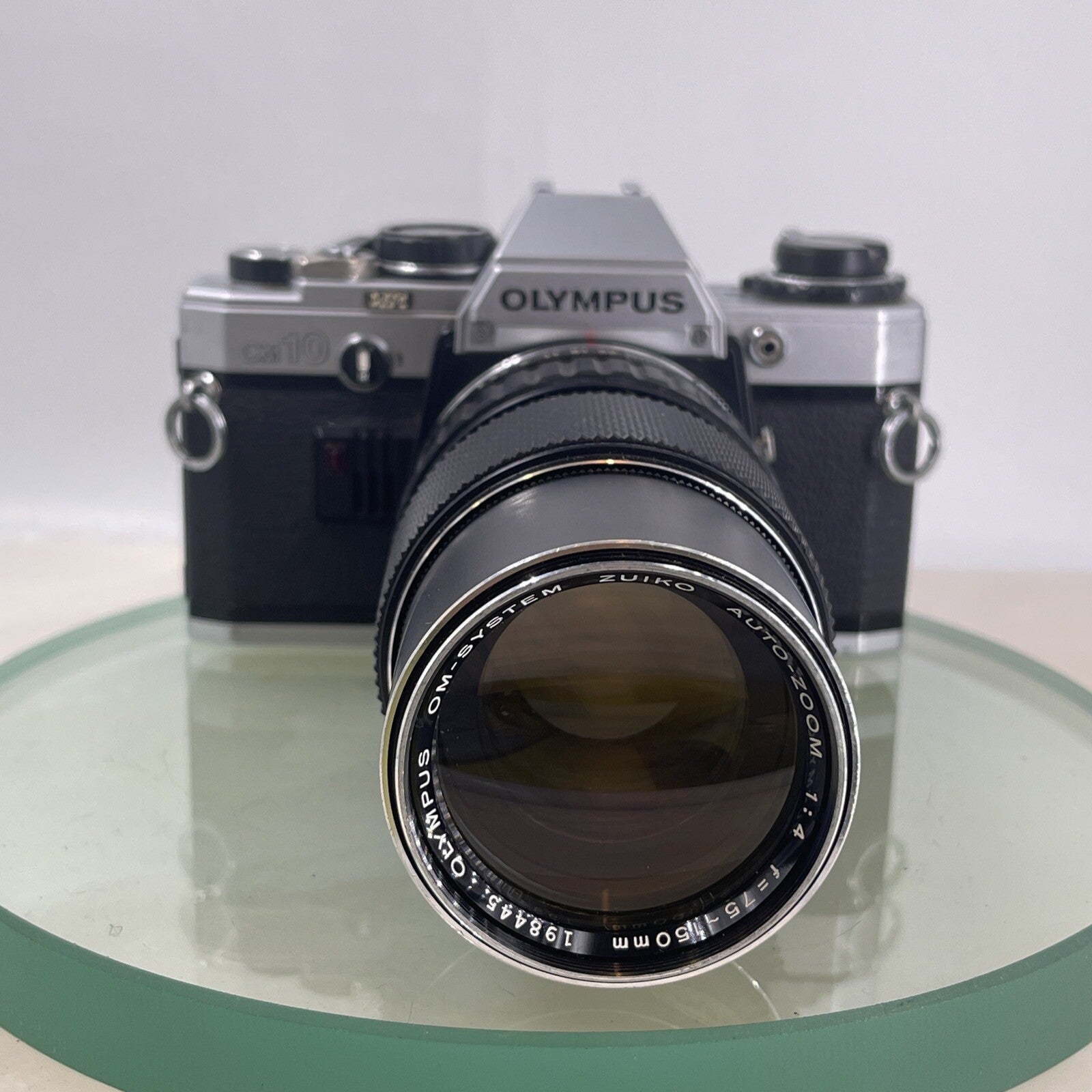 Olympus OM10 35mm SLR Film Camera +Zuiko 75-150mm f4 Silver Nose Lens TESTED#6271