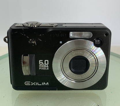 Casio Exilim EX-Z110 6MP COMPACT DIGITAL CAMERA NO CHARGER BLACK - TESTED - 2821