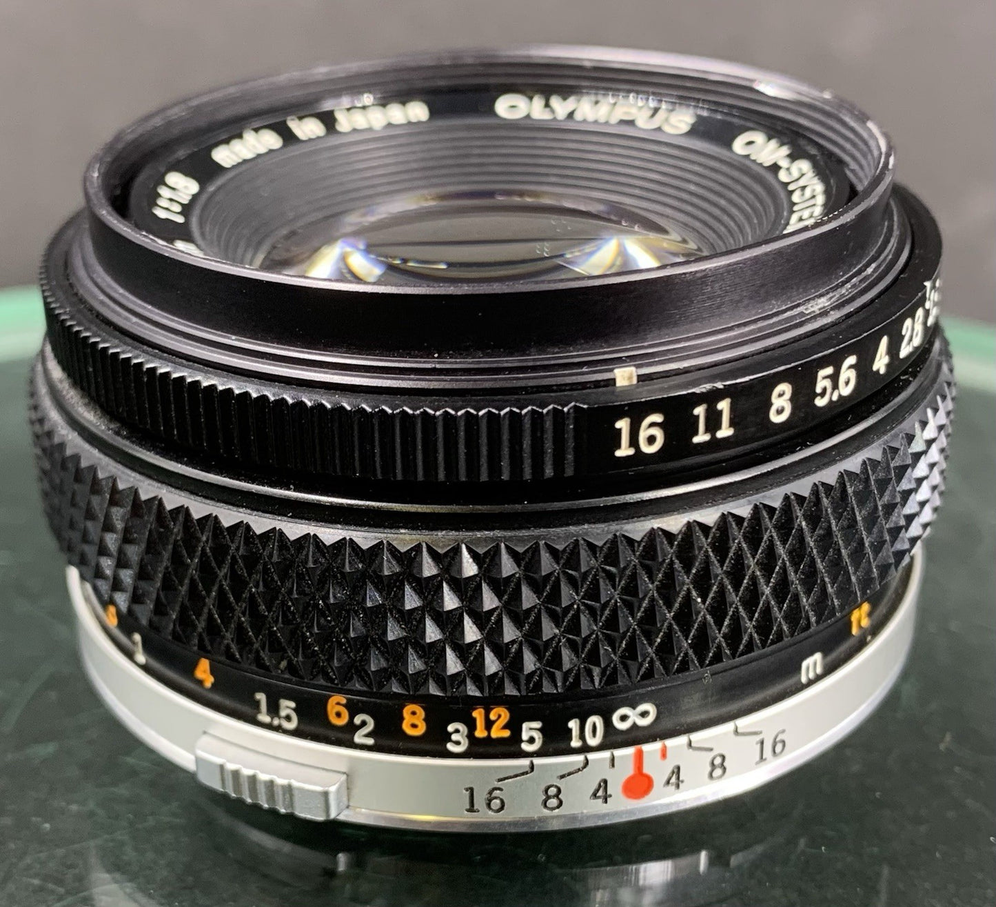{SERVICED} Olympus OM F.Zuiko 50mm f/1.8 Auto-S Lens Mint & Working Great#00075