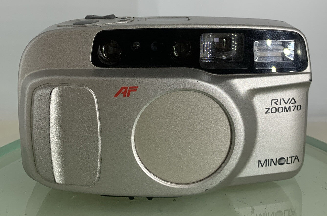 Minolta AF Riva ZOOM 70 COMPACT FILM CAMERA POINT AND SHOOT TESTED - 8351