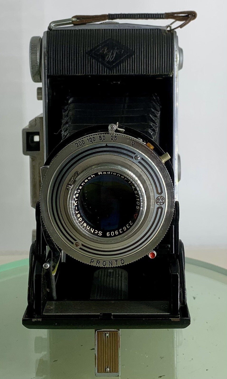 VINTAGEAgfa Billy Record Folding Camera+Lens Schneider-Kreuznach Radionar4.5/1051