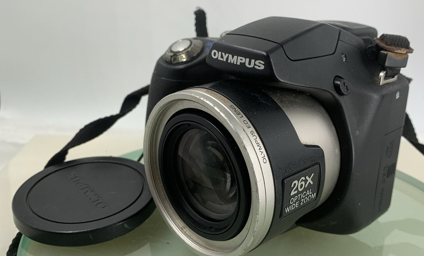 Olympus SP-590 UZ 12.0MP Digital Camera Black NO CHARGER NO CARD Tested - 6172