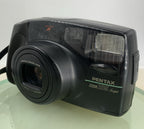 Pentax Zoom 105 SUPER BLACK POINT AND SHOOT FILM CAMERA TESTED - 7322