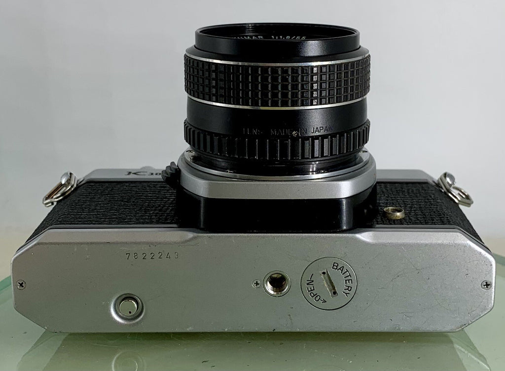 Pentax K1000 35mm SLR Film Camera+42 SCREW MOUNT 55mm 1.8, TESTED METER WORK#2069