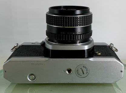 Pentax K1000 35mm SLR Film Camera+42 SCREW MOUNT 55mm 1.8, TESTED METER WORK#2069