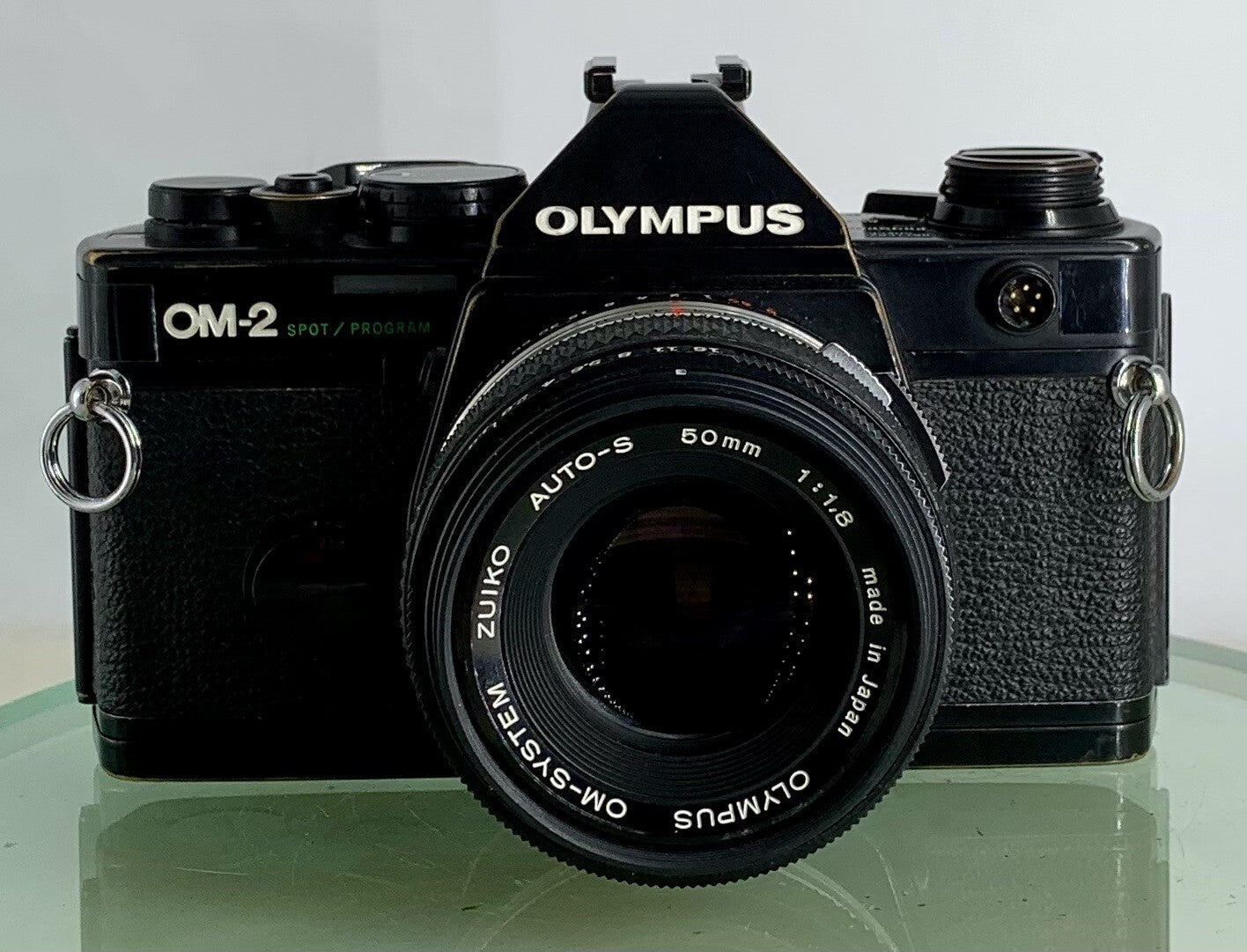 Olympus OM-2 Spot / Program SLR Camera+Olympus Zuiko  50mm f1.8 TESTED+ BOOK#3551