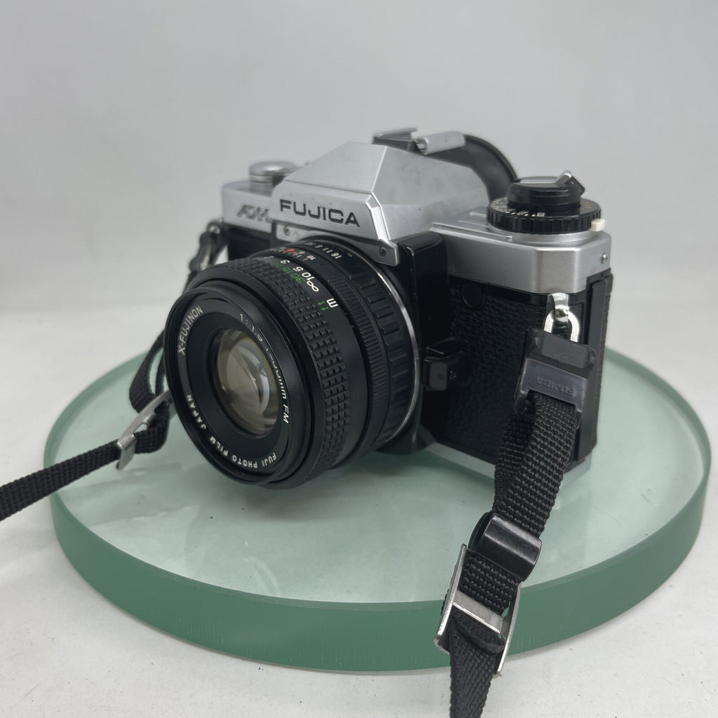 FUJICA AX-1 SLR CAMERA 35MM FILM CAMERA WITH 50MM X-FUJINON 1:1.9 +CASE  2402