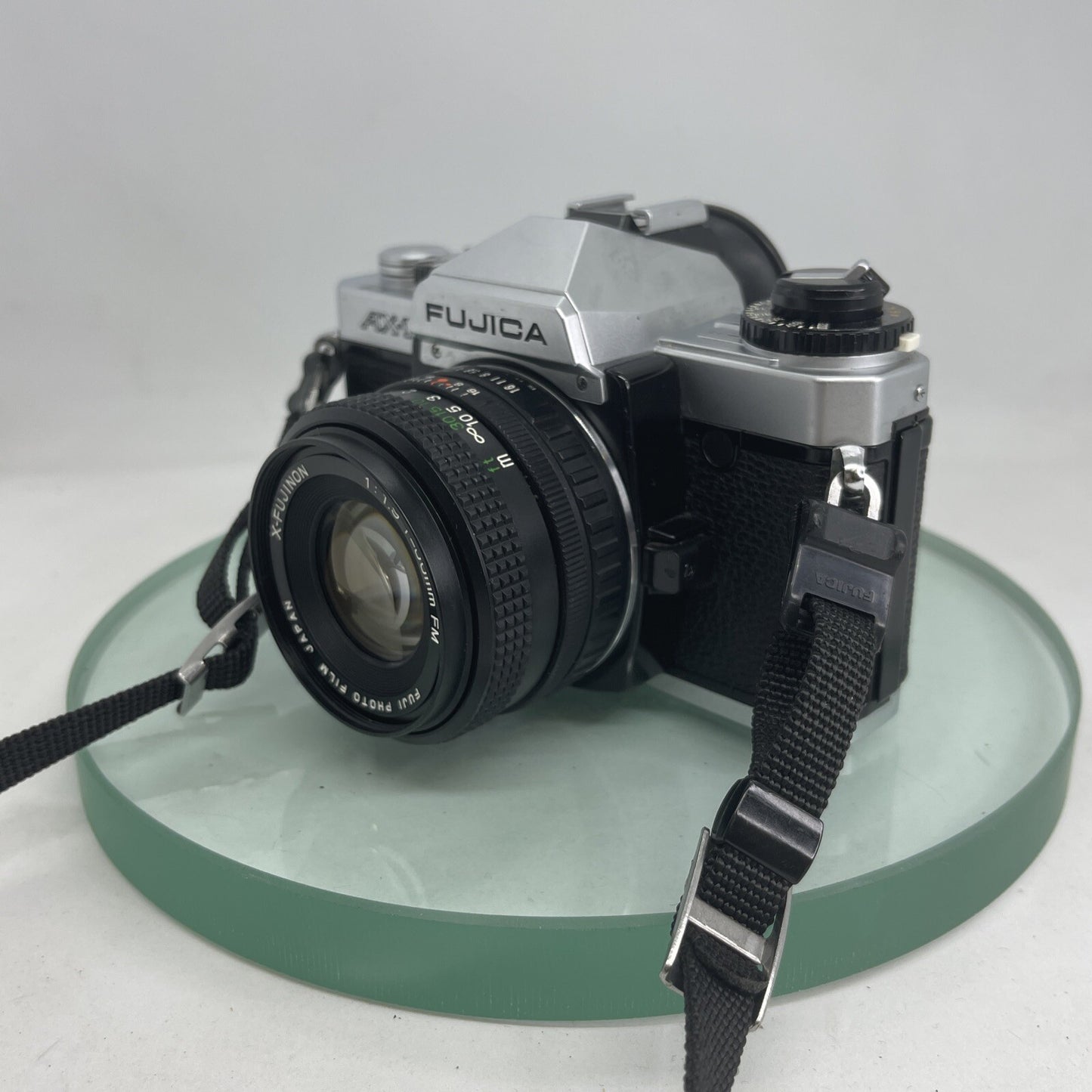 FUJICA AX-1 SLR CAMERA 35MM FILM CAMERA WITH 50MM X-FUJINON 1:1.9 +CASE  2402