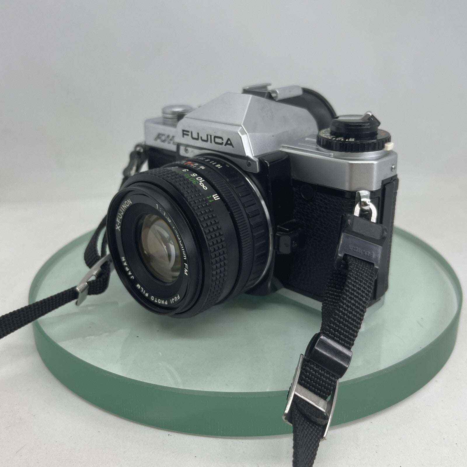 FUJICA AX-1 SLR CAMERA 35MM FILM CAMERA WITH 50MM X-FUJINON 1:1.9 +CASE  2402