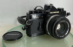 Olympus OM-2n Black - 35mm SLR Film Camera + 50mm f/1.8 Lens-Tested & Working 720