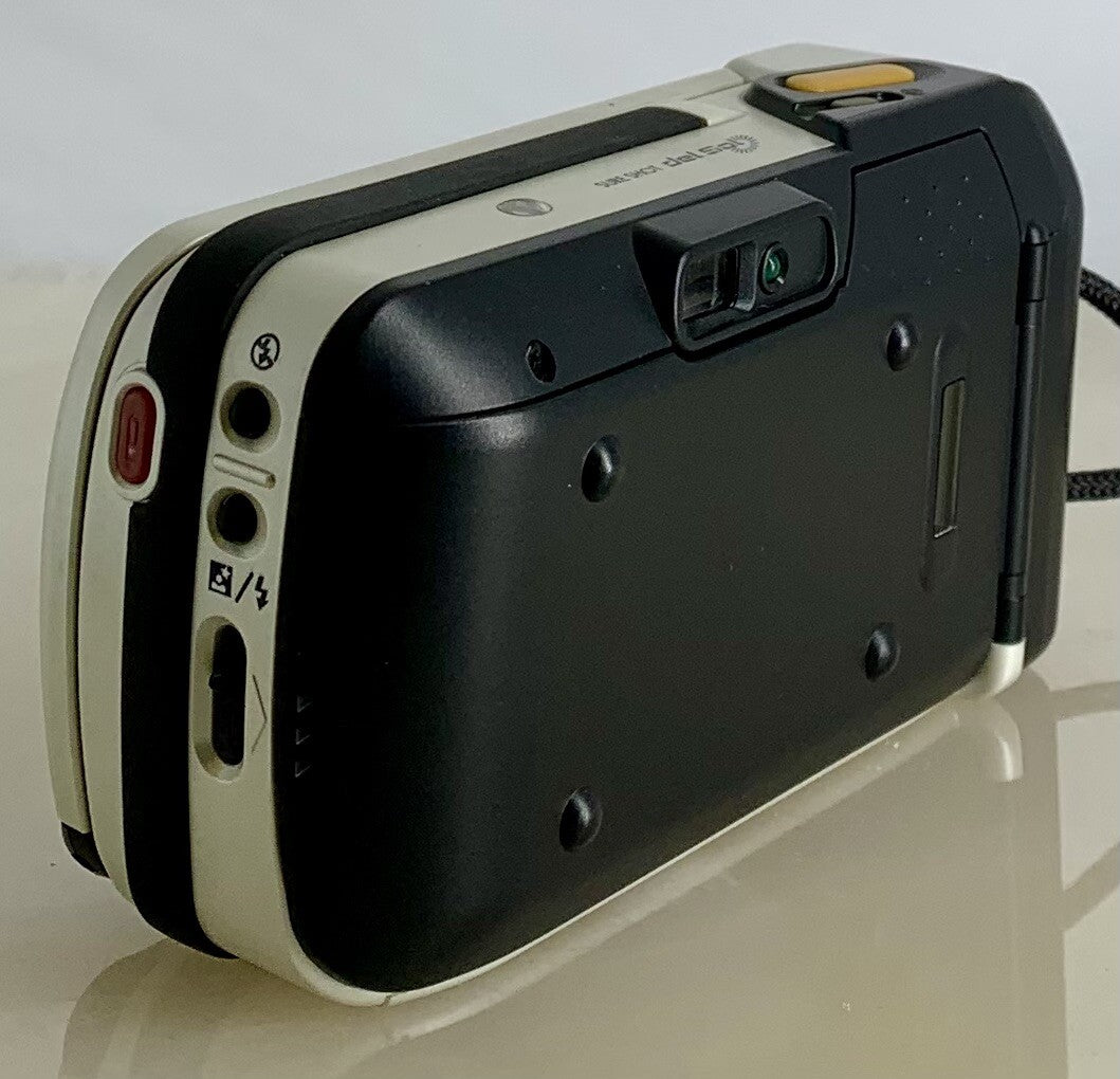 Canon Sure Shot Del Sol 35mm Film Point&Shoot Camera White Tested Solar Powered5