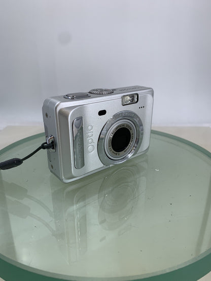 Pentax Optio S55 5.0MP Compact Digital Camera SILVER NO CARD TESTED - 8141