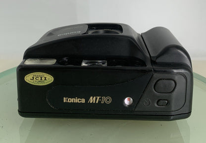 Konica MT-10 35mm Film Point and Shoot Camera Black NO BATTERY - TESTED - 6237