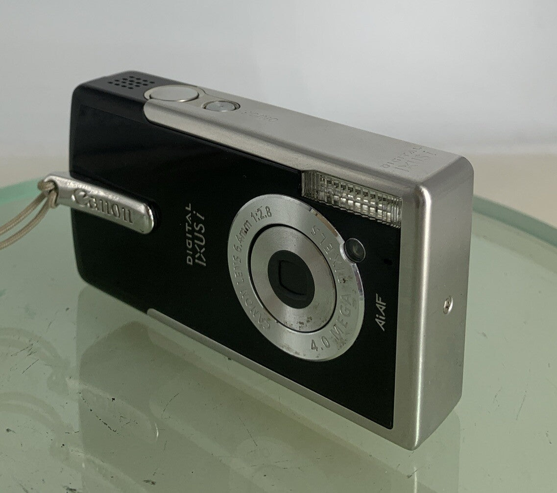 Canon Digital Camera IXUS i PC1060 4.0MP BLACK+CHARGER+COVER TESTED - 9972