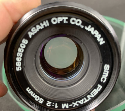 {SERVICED} SMC Pentax-M 50mm f/2 Lens/MINT Condition2