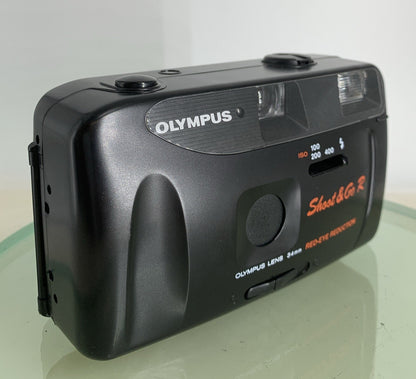 Olympus Shoot and Go R 35mm Film Point and Shoot Camera BLACK TESTED - 7290
