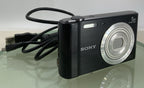 Sony CyberShot DSC-W800 COMPACT DIGITAL CAMERA 20.1MP WITH WIRE TESTED - 3570