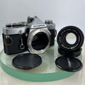 Olympus OM-1 MD 35mm SLR Film Camera &  Olympus ZUIKO  50mm f1.8 Lens- TESTED5990