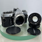 Olympus OM-1 MD 35mm SLR Film Camera &  Olympus ZUIKO  50mm f1.8 Lens- TESTED5990