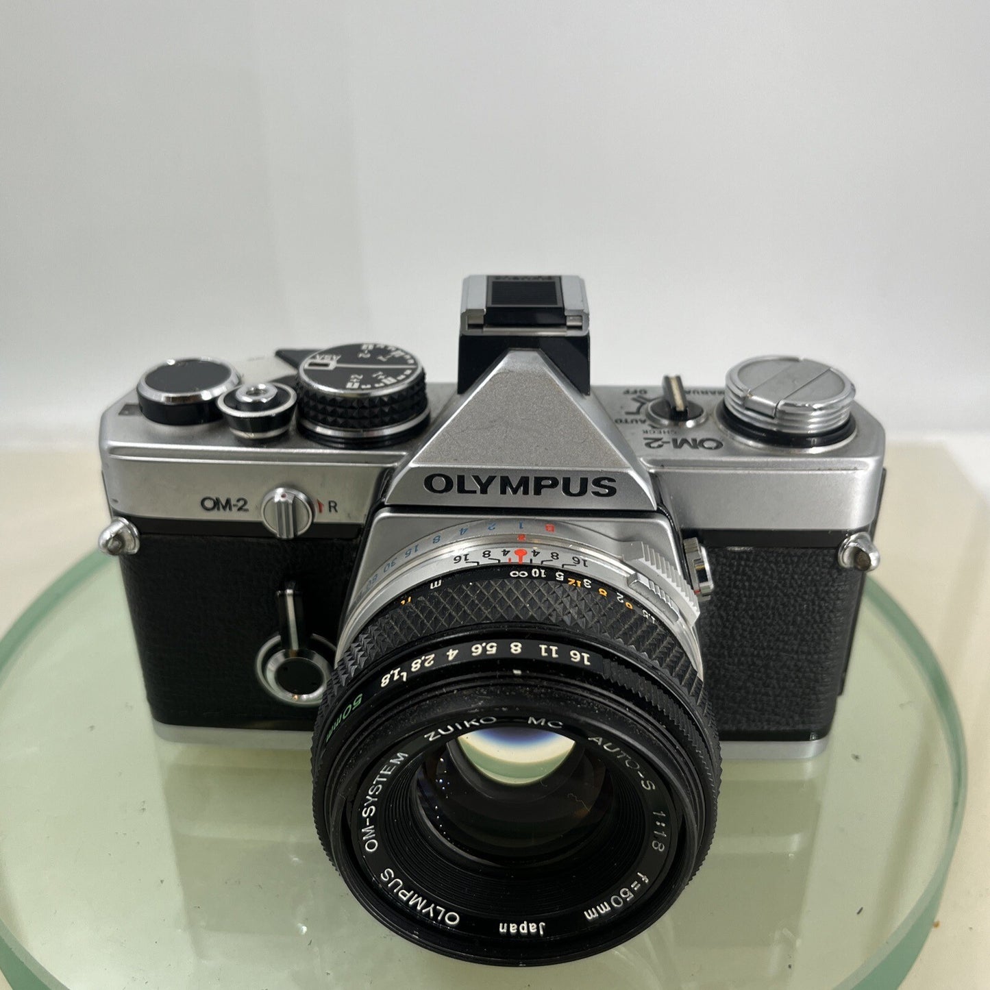Olympus OM-2 35mm SLR camera body & Hotshoe 2 50mm 1:1.8 TESTED  #8841
