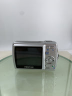 Pentax Optio M20 Digital Camera 7.0 MP SILVER NO CARD NO CHARGER TESTED - 4623