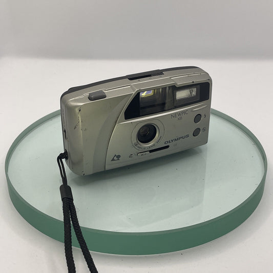 Vintage Olympus NEWPIC XB AF Film Camera with strap -Silver, TESTED # 8730
