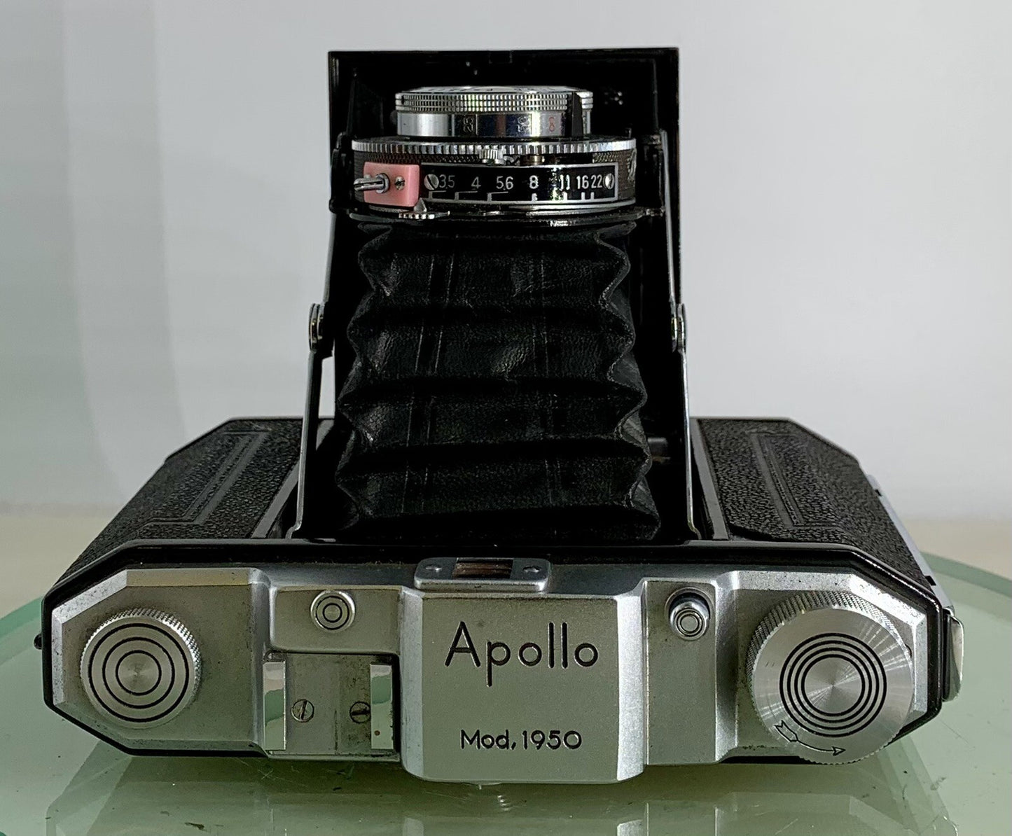 Vintage Apollo 120 WESTER Anastigmat 1:3.5 F=7.5cm Folding Camera + Case - 3177