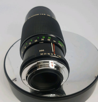 Vivitar Macro focusing zoom MC 80-200mm 80-200 mm 1:4 .5 4.5- Pentax PK#8343