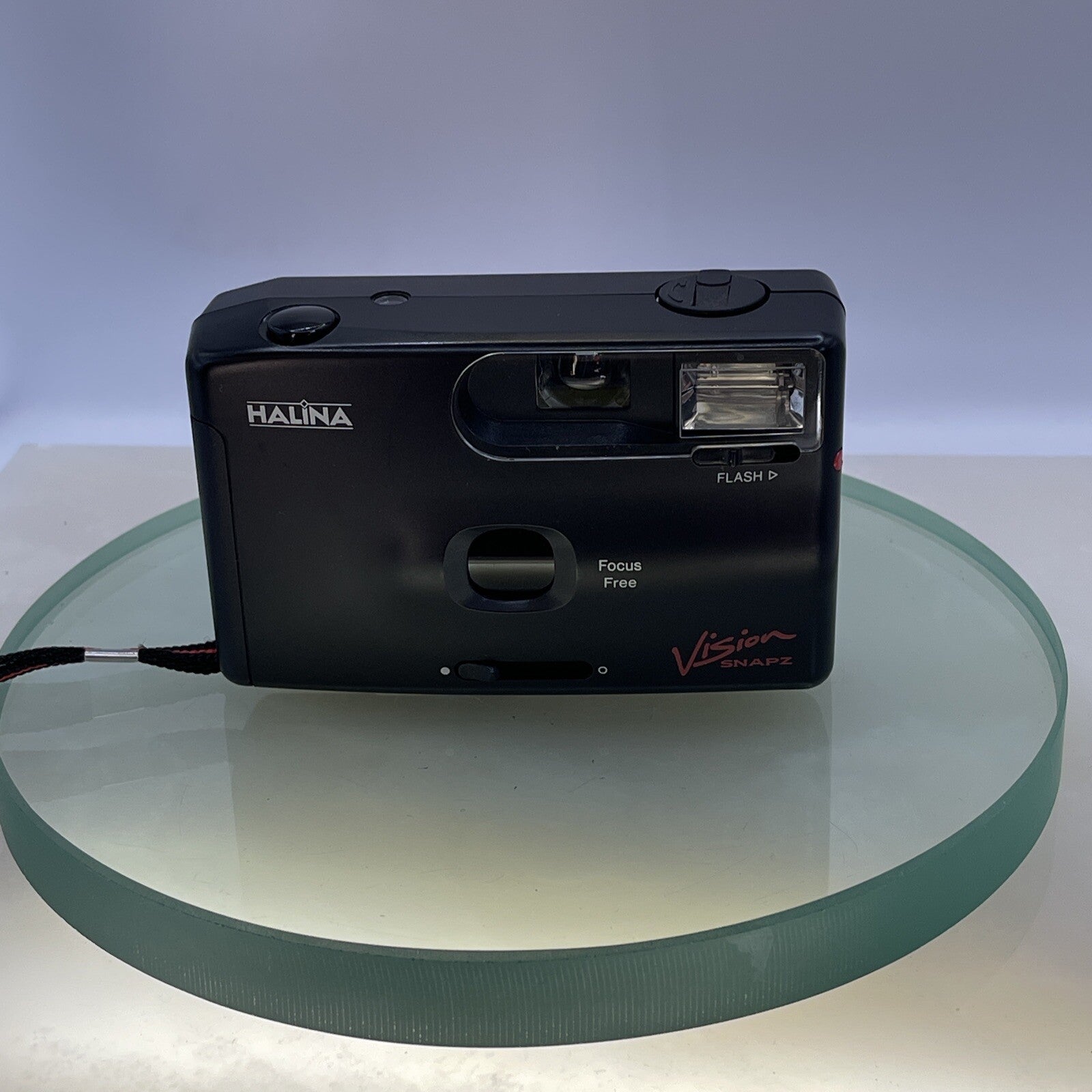 HALINA VISION SNAPZ 35mm Film PnS Point and Shoot Camera & Case #4752