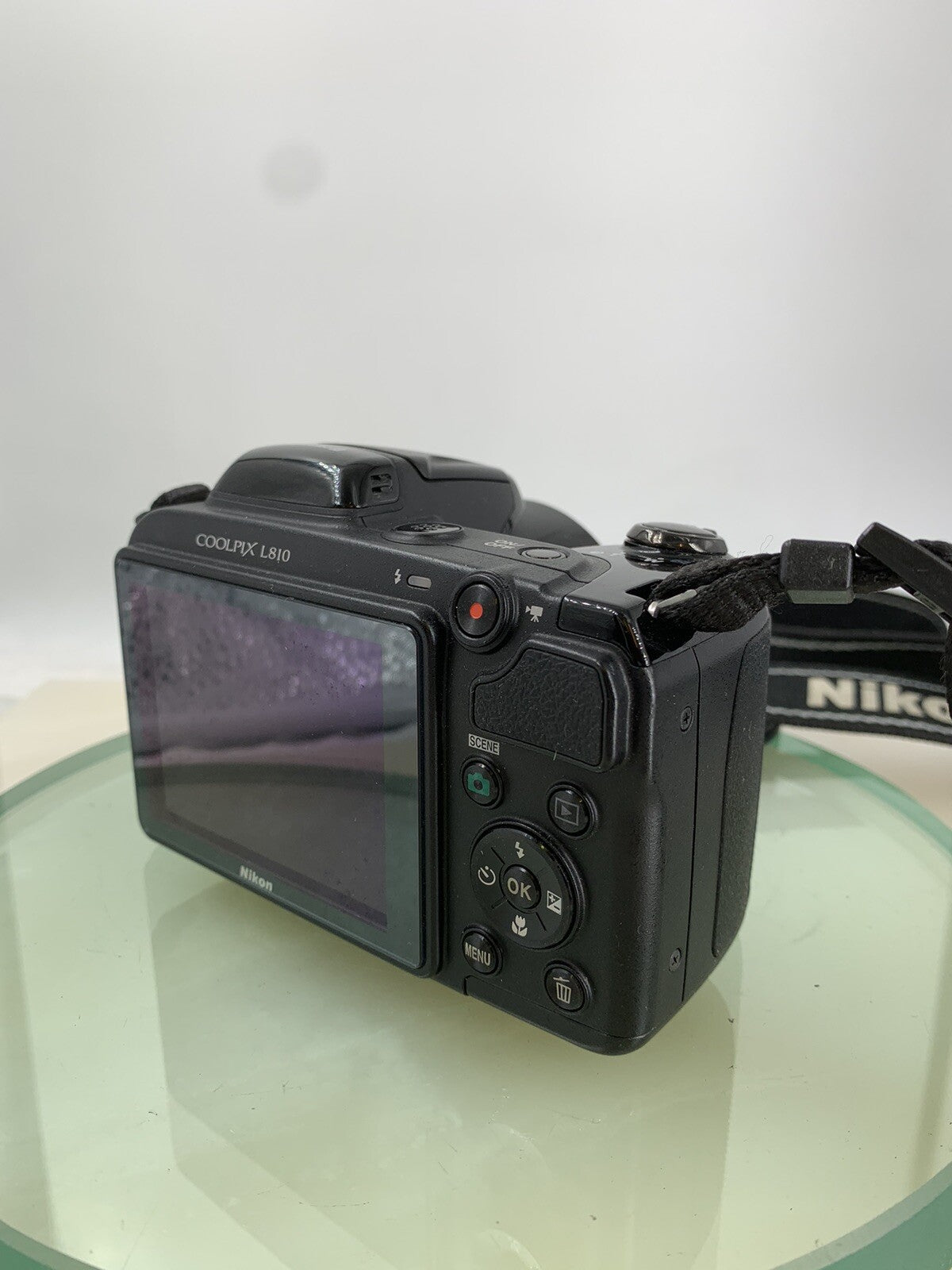 Nikon COOLPIX L810 16.1MP 26X COMPACT Digital Camera BLACK + WIRE TESTED - 9043
