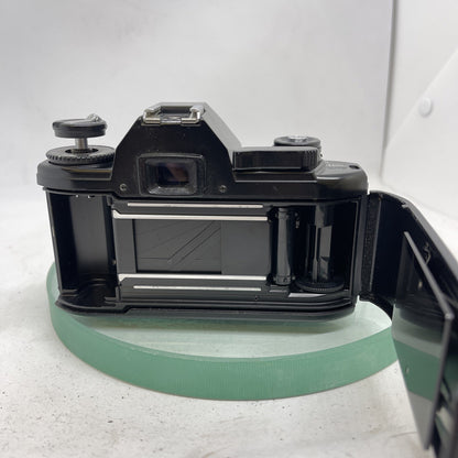 Nikon EM SLR 35mm Film Camera + 28mm 1:2.8 Lens (SUNACTION AUTO) TESTED 168