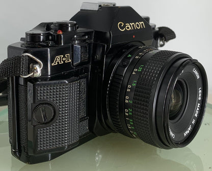 BEAUTIFUL Canon A-1 35mm SLR Camera Body+ FD 50mm f/1.8 FULLY WORKING #2191