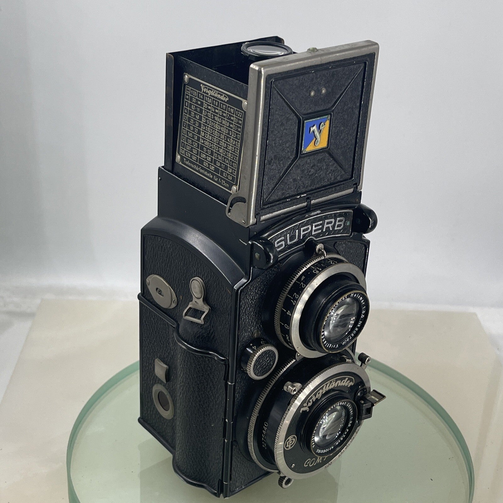 Collectible camera Voigtlander SUPER B 6 x 6.Skopar 3.5/75mm Lens 1934WORKS #4790
