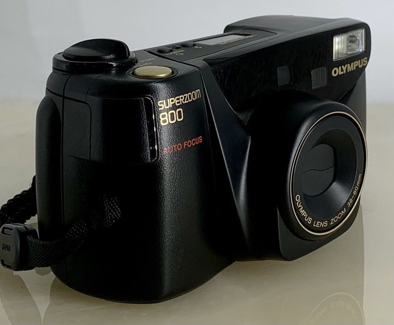 Vintage Black Olympus Superzoom 800 35mm Film Point & Shoot Film Camera #3542
